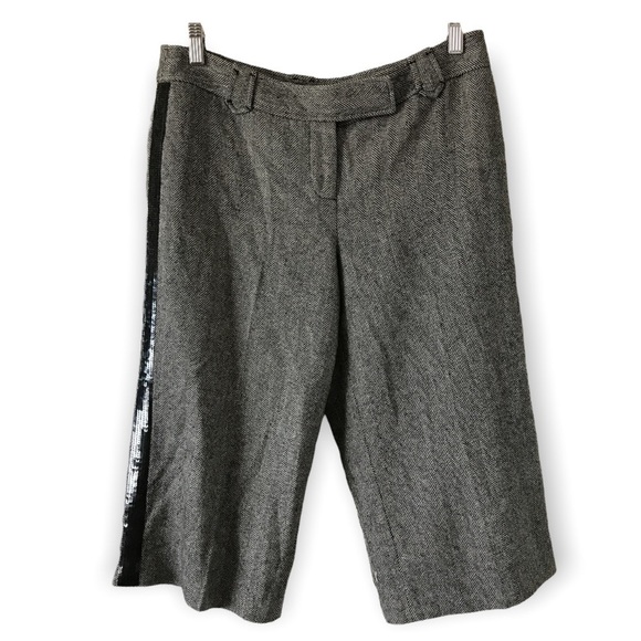 Ann Taylor loft petites tweed tuxedo cargo cut pants - Picture 1 of 11